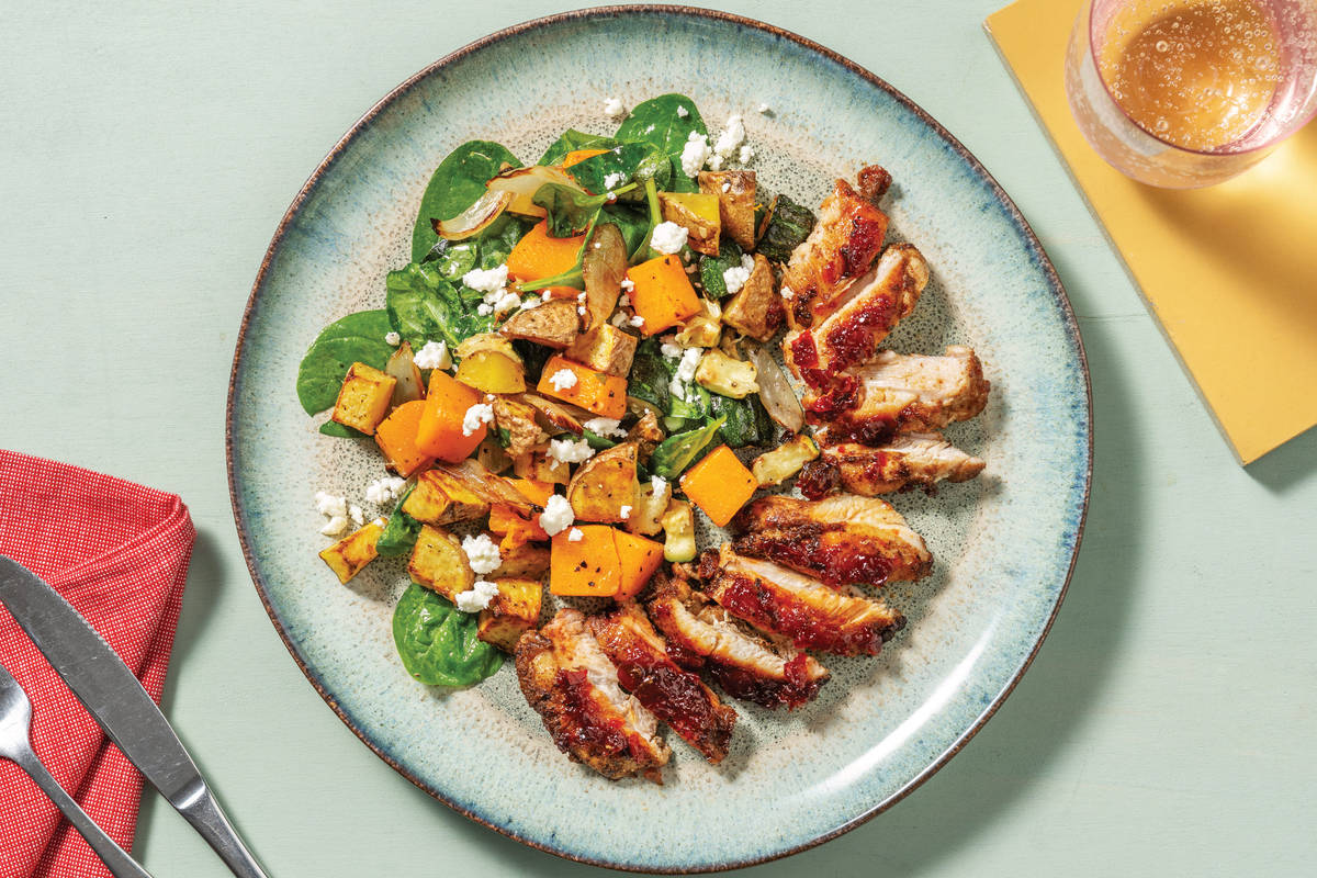 Nan's Chicken & Garlicky Roasted Veggies