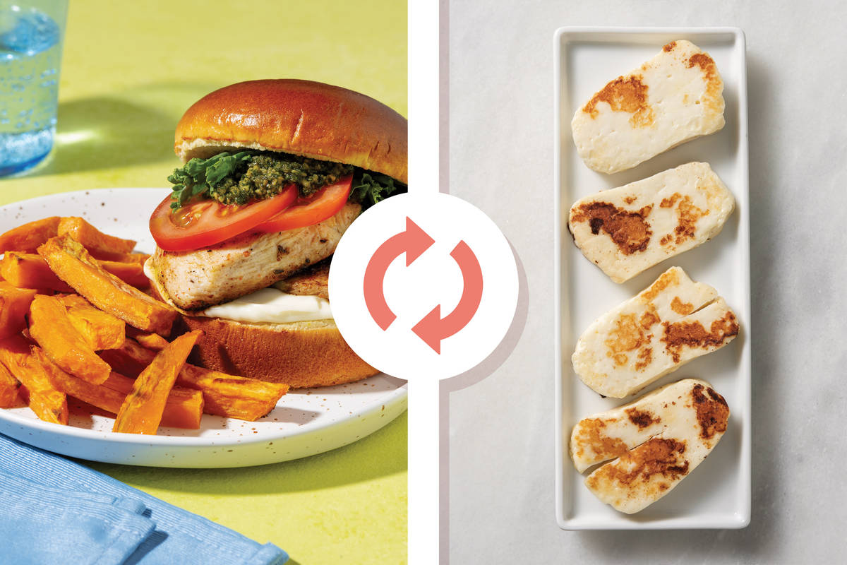 Argentinian Chimichurri Haloumi Burger