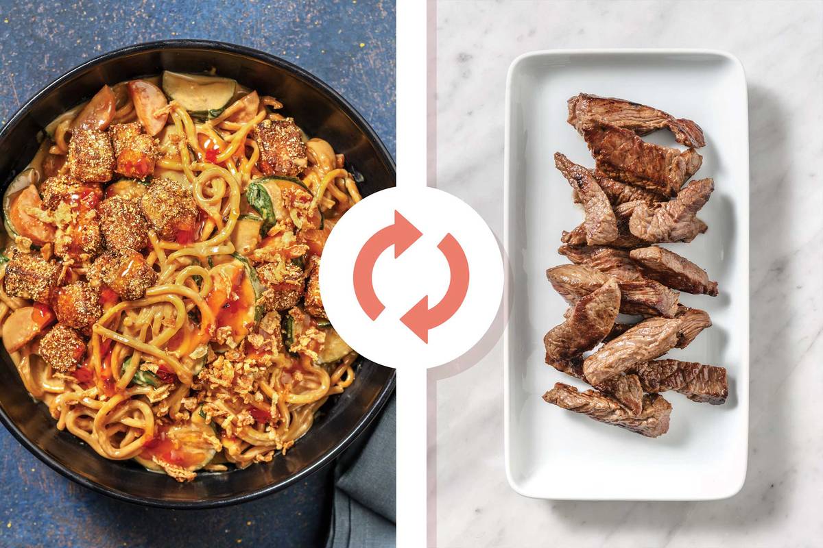 Beef & Curried Egg Noodles