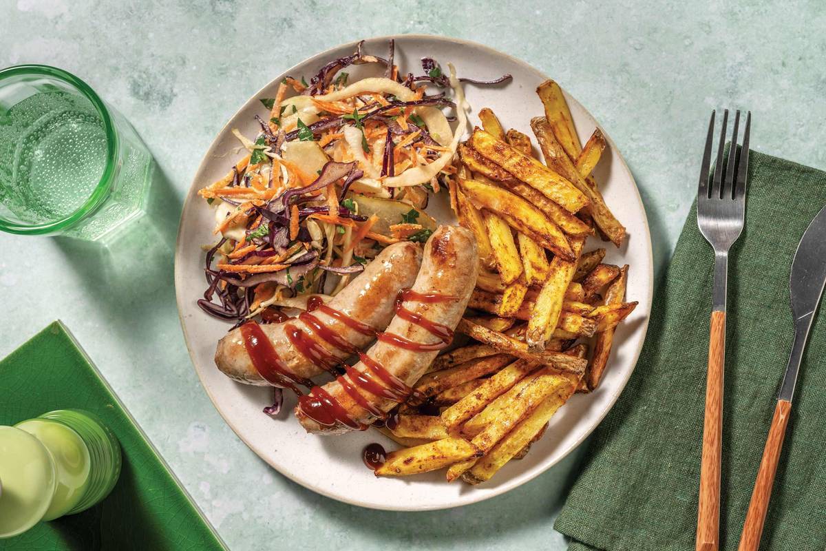 Easy Herby Plant-Based Crumbed Chicken & Creamy Slaw