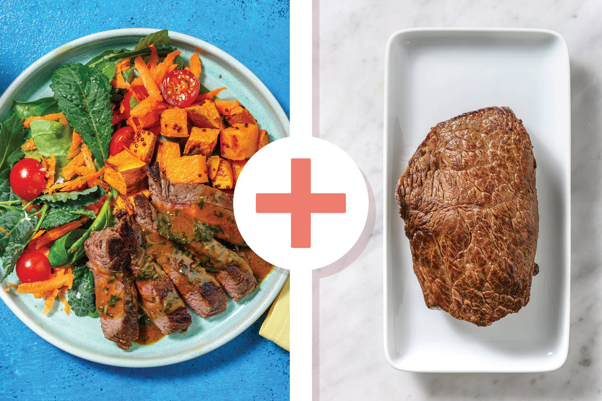 Double Mumbai-Spiced Beef Rump & Supergreen Salad