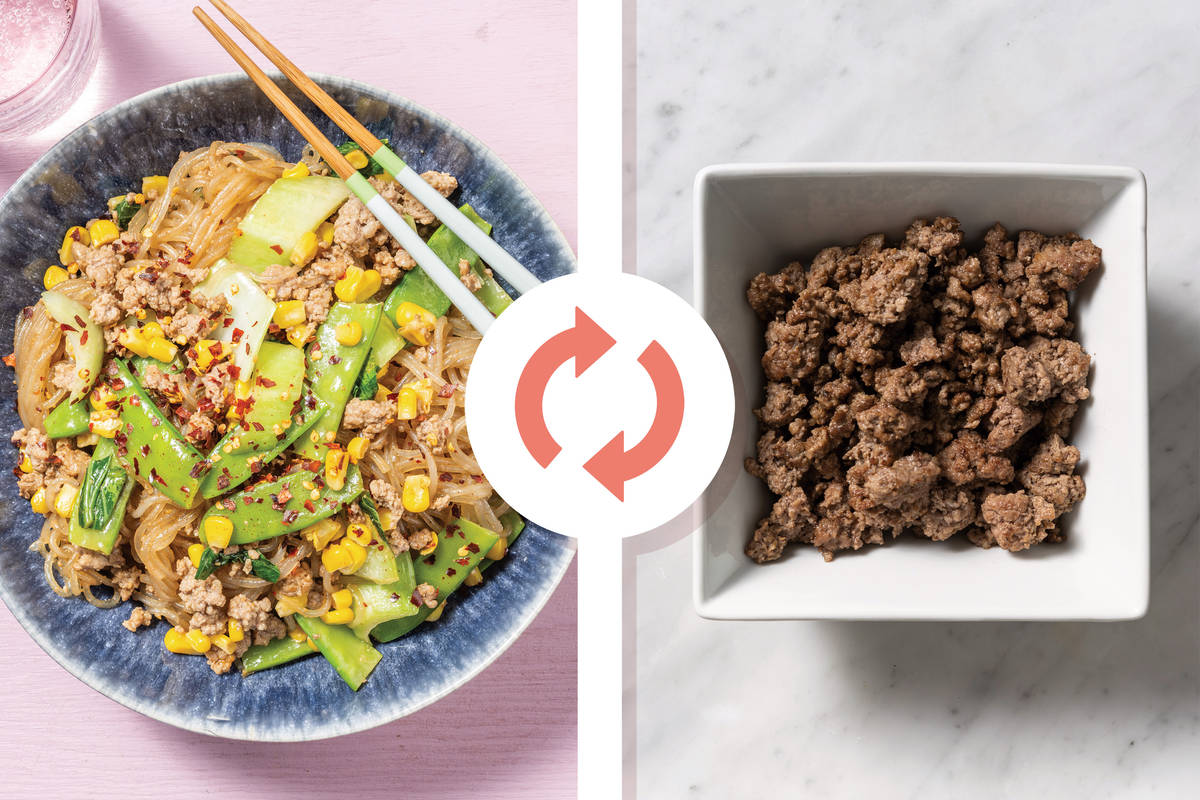 15-Min Thai Peanut Beef & Konjac Noodles