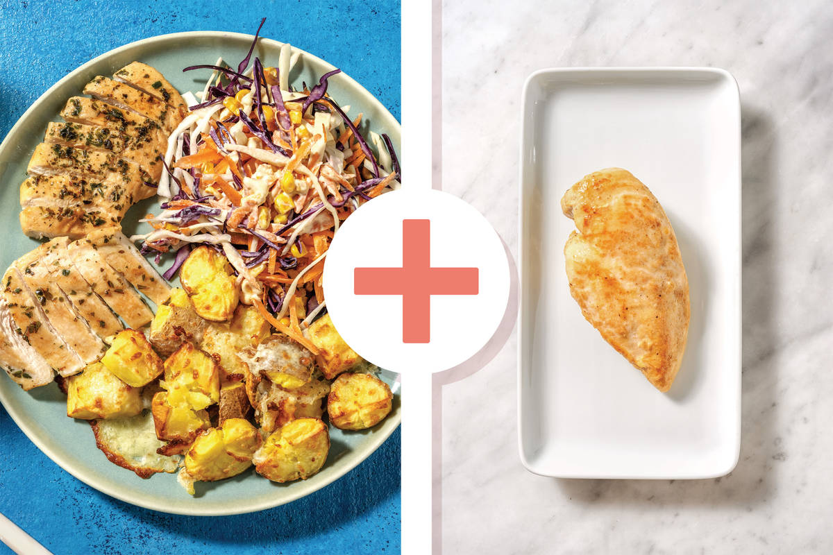 Double Herby Chicken & Cheddar Crushed Potatoes
