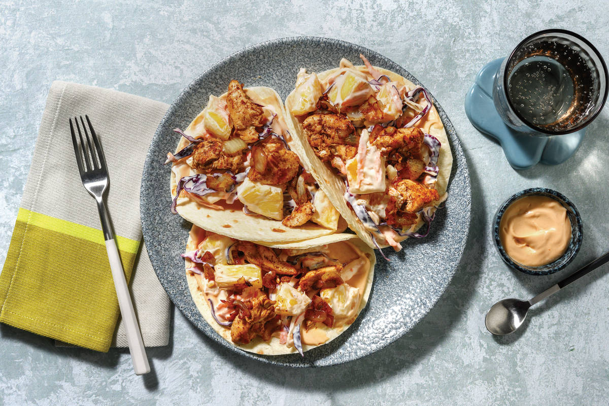 Caribbean-Spiced Chicken Tacos