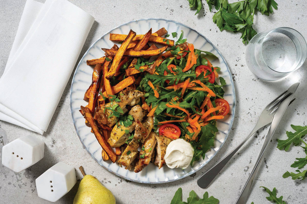 Herbed Chicken & Pre-Prepped Fries