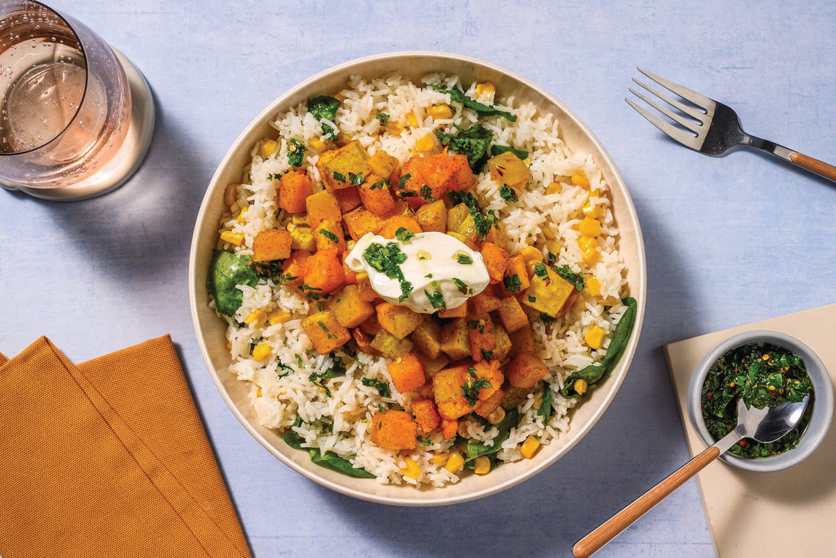 All-American Roast Pumpkin & Chimichurri