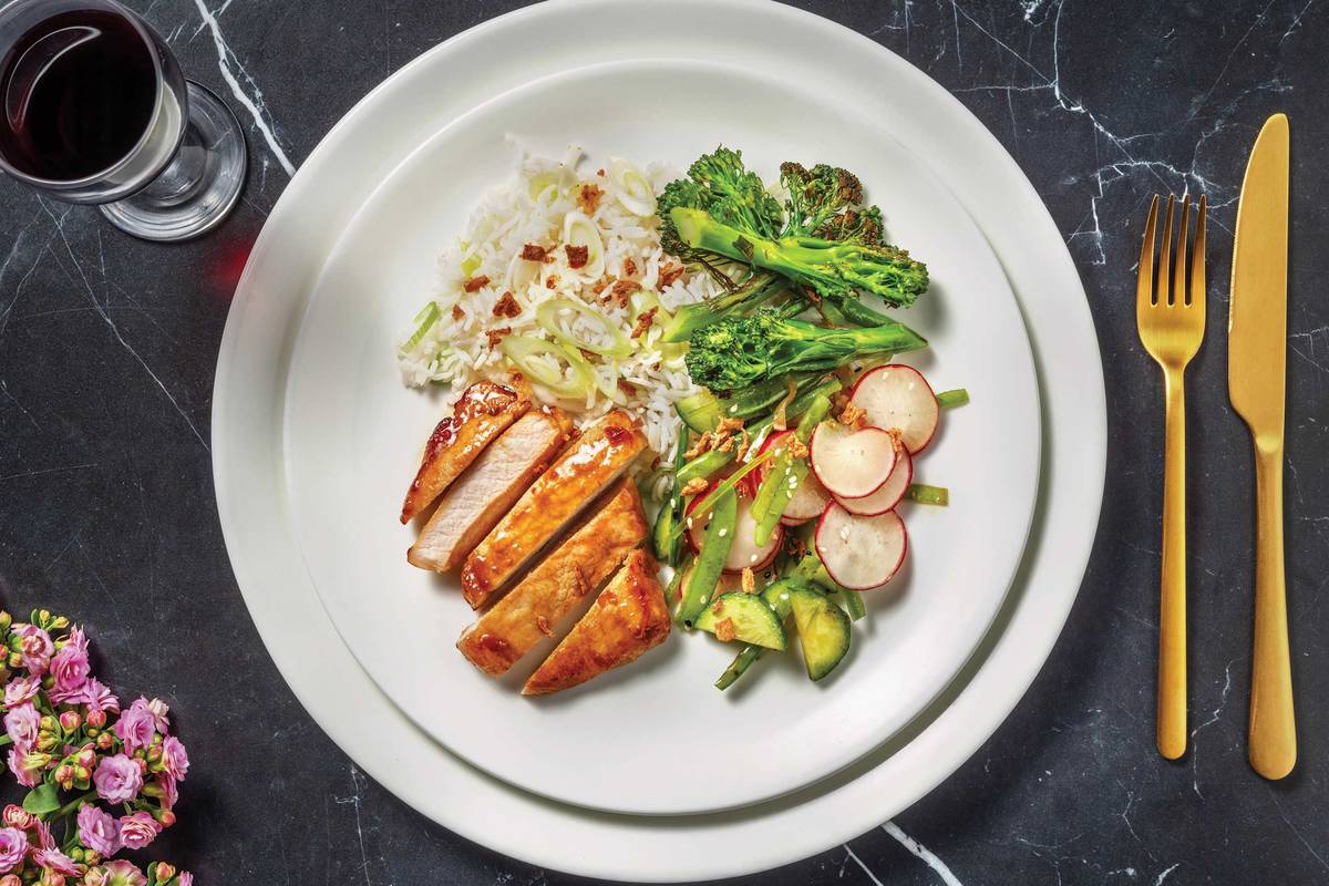 Plum & Oyster-Glazed Pork Fillet