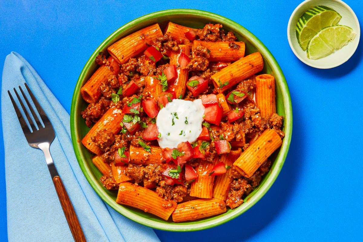 Spicy Beef Taco Rigatoni