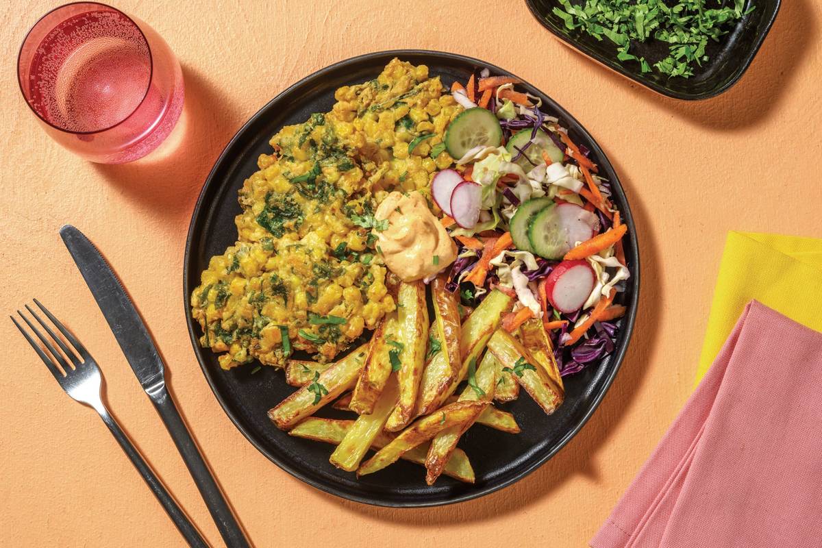 Mexican Corn Fritters & Fries