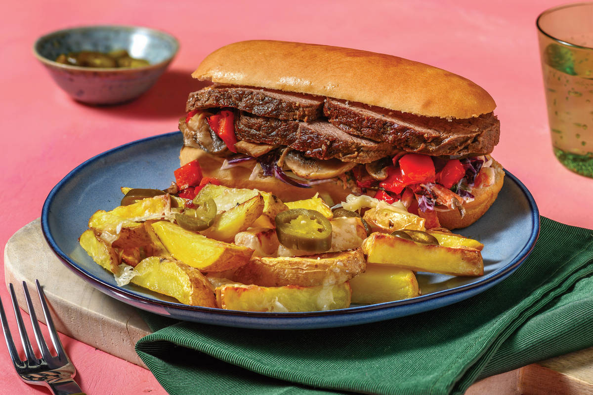 BBQ Beef Brisket & Roasted Capsicum Sub