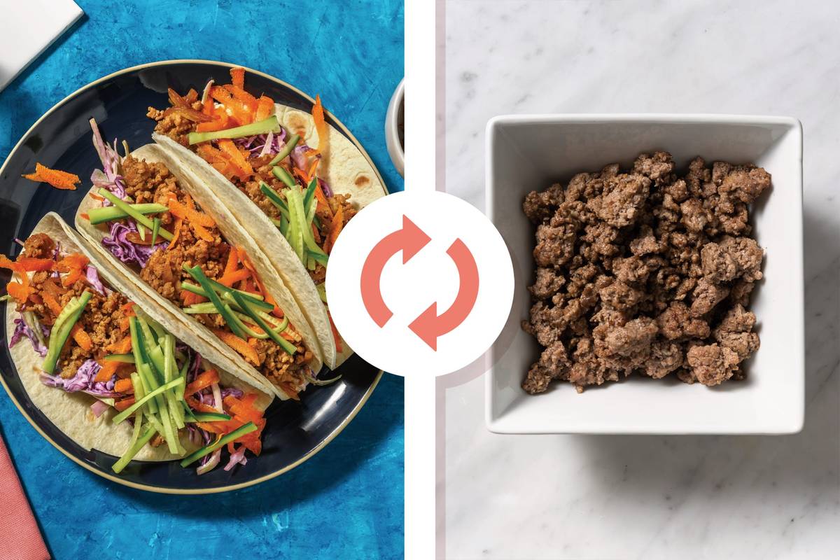 Vietnamese-Style Beef & Pear Tacos