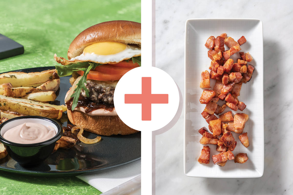 Cheesy Kiwi Beef & Bacon Burger 