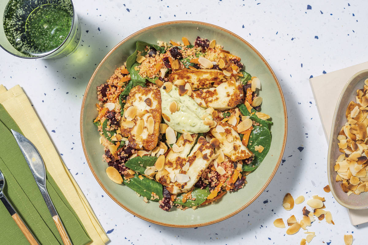 Haloumi & Roast Beetroot Couscous