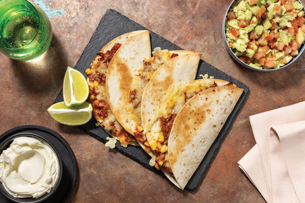 Cheesy Mexican Birria-Style Brisket & Bacon Tacos