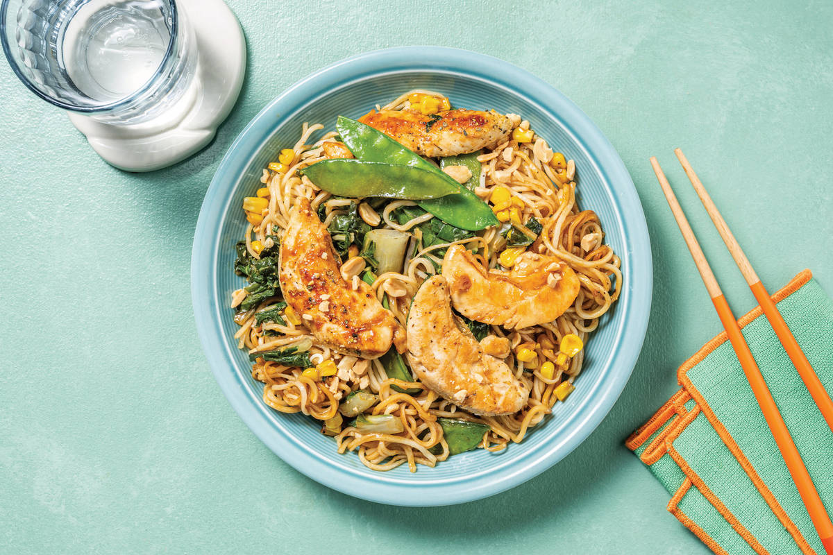 Fragrant Asian Chicken Noodle Stir-Fry