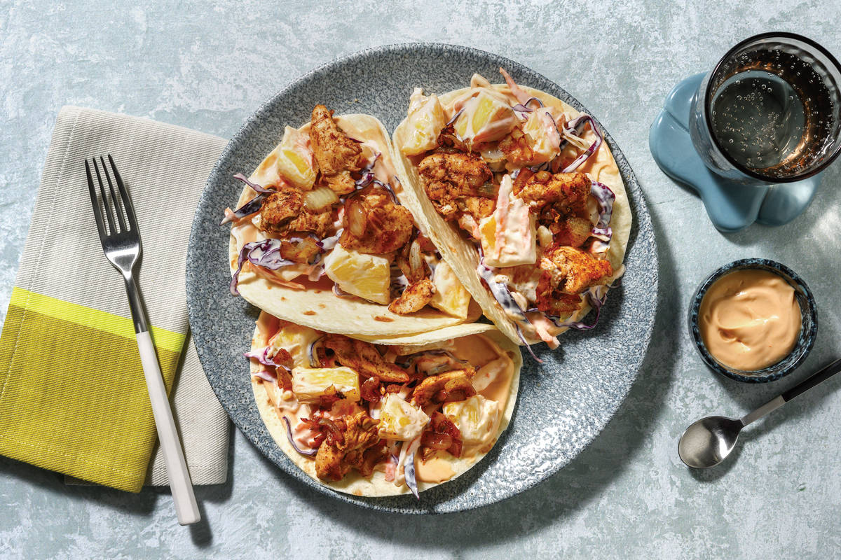 Caribbean-Spiced Chicken Tacos