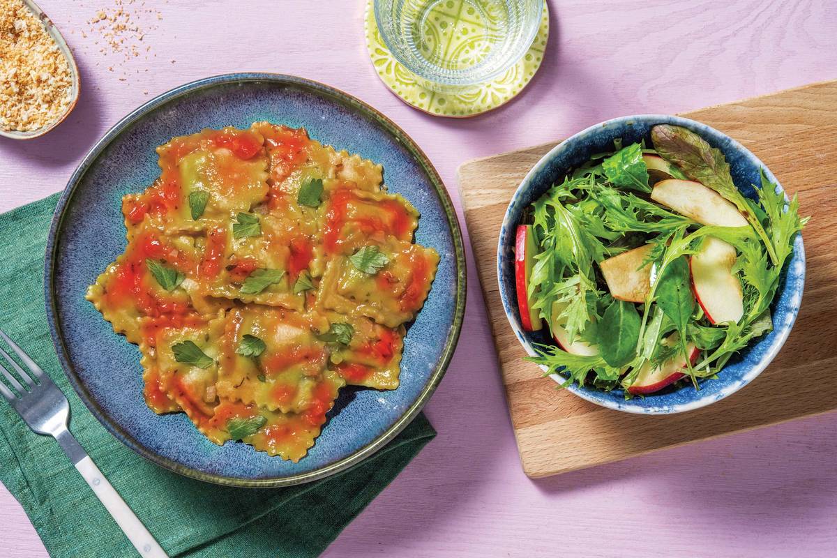 Green Machine Pumpkin Ravioli