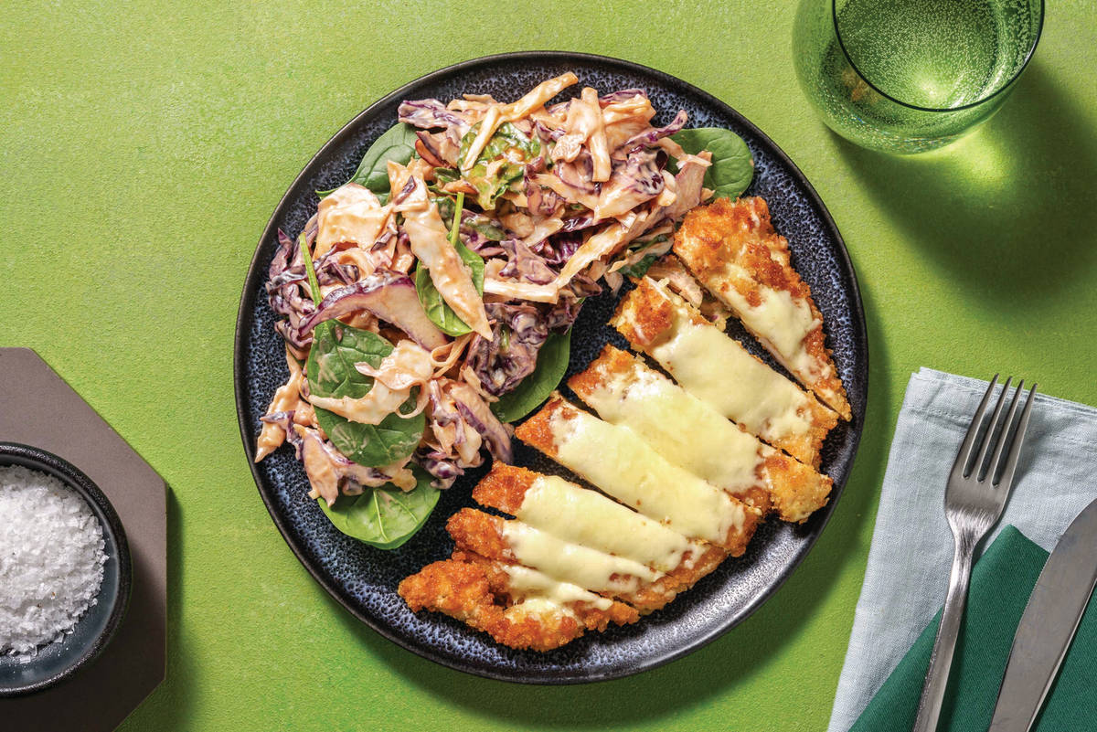 Cheesy Louisiana Chicken Schnitzel