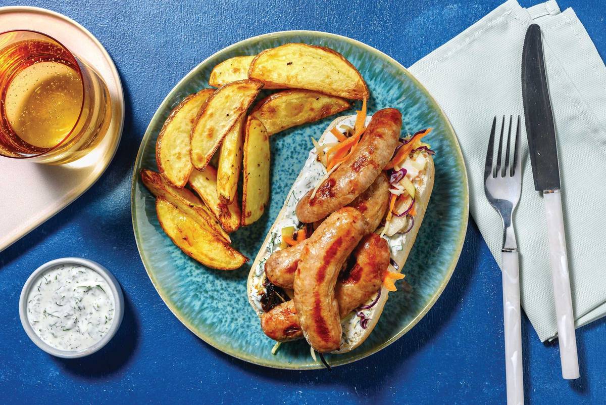 Herby Halloumi & Apple Slaw Subs