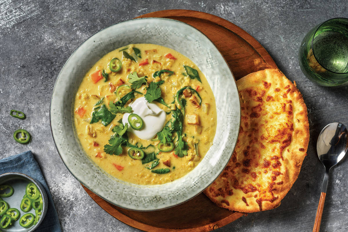 Sri Lankan-Spiced Lentil & Veggie Soup