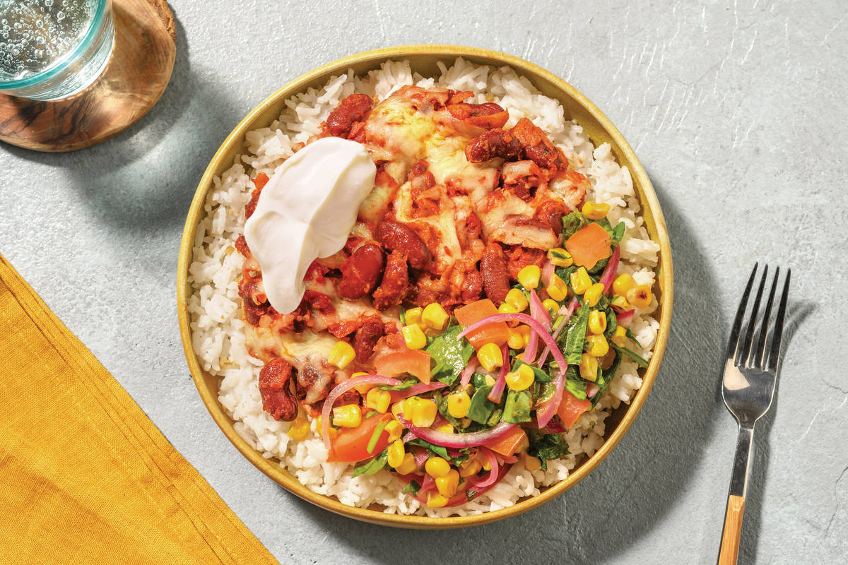 Plant-Based Bean Burrito Bowl