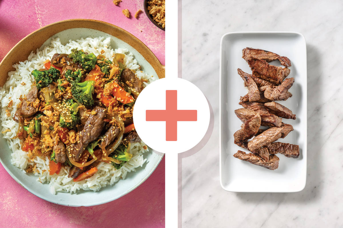 Quick Sesame Double Beef & Broccoli Stir-Fry