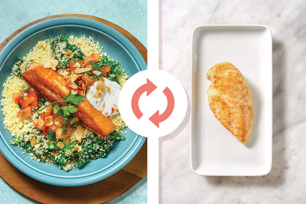 Seared Chicken & Spinach Couscous