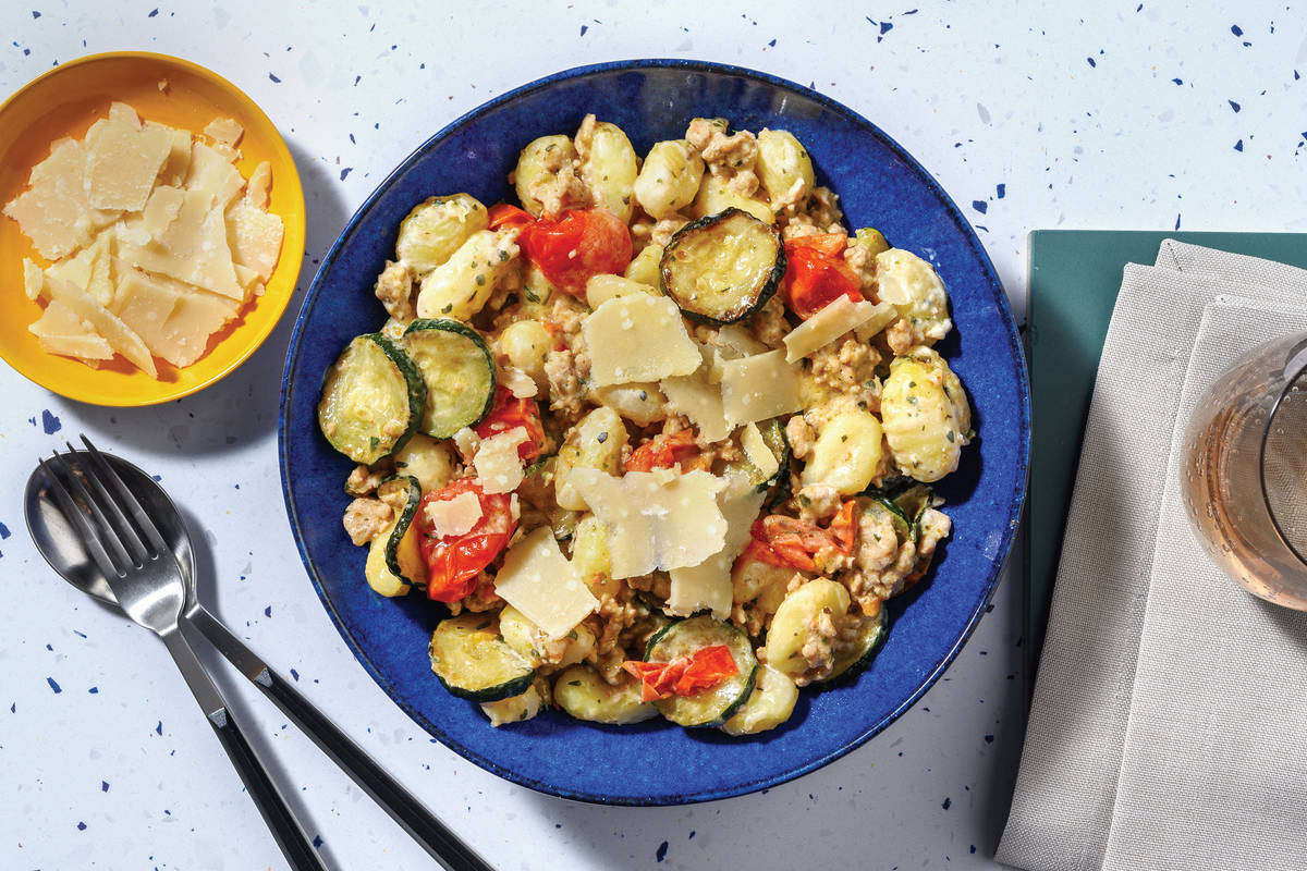 15-Min Creamy Pork & Tomato Gnocchi