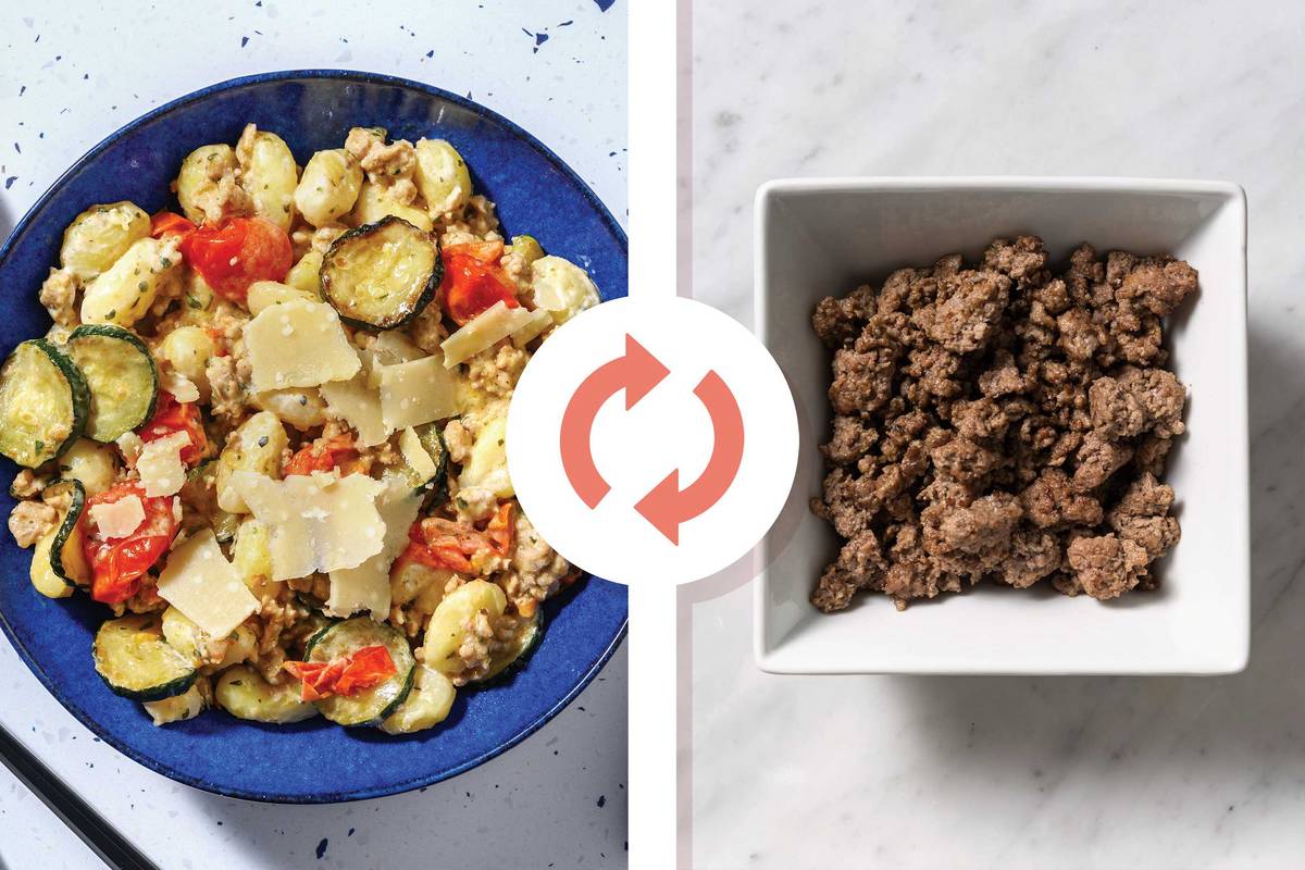 Creamy Beef & Cherry Tomato Gnocchi 