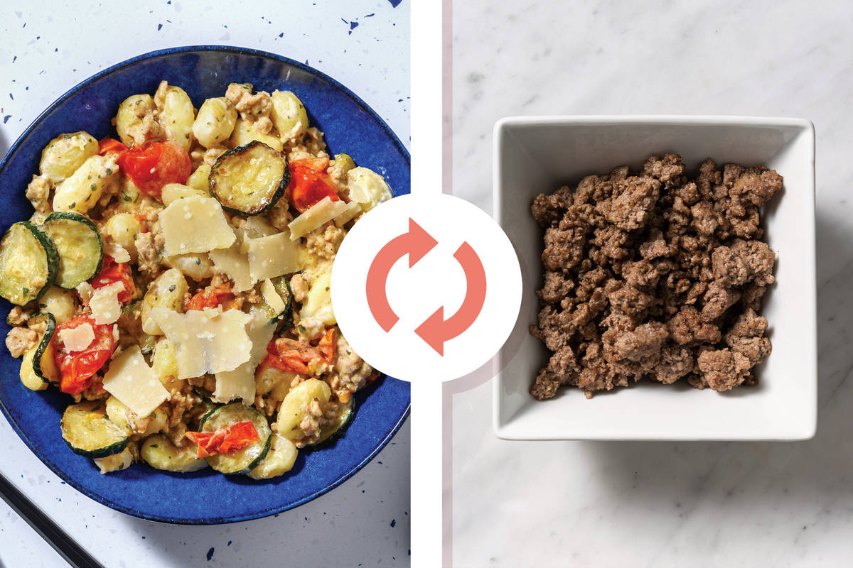 15-Min Creamy Beef & Tomato Gnocchi
