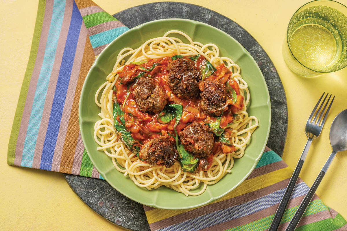 Basil Pesto Beef Meatballs