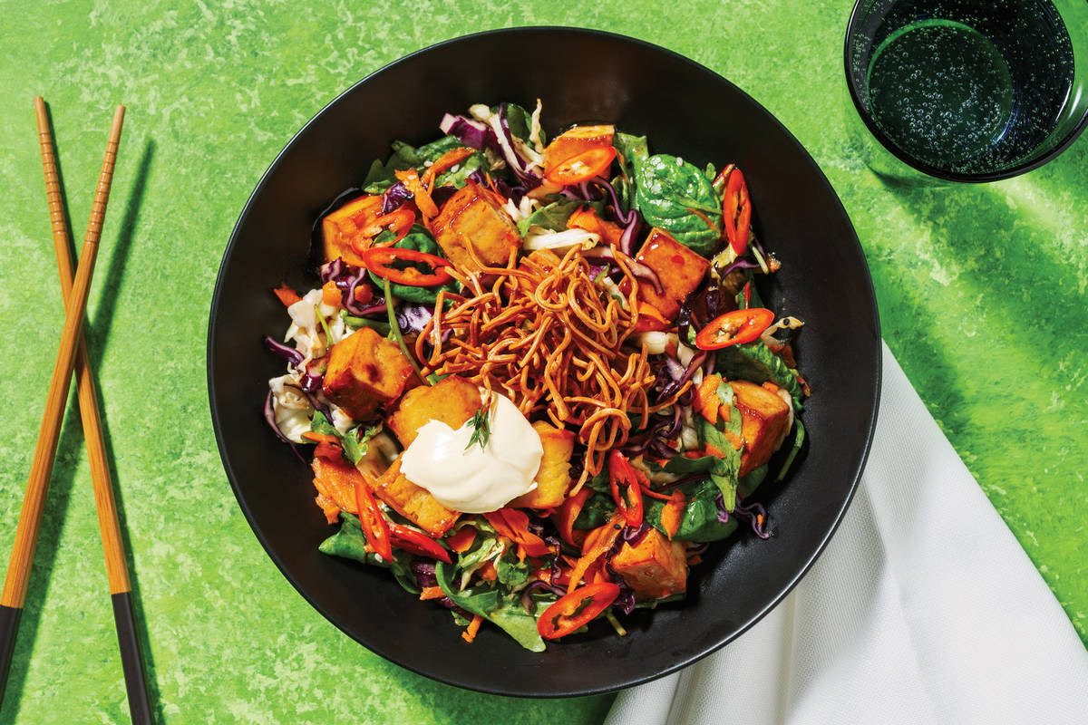Sweet Chilli Tofu & Japanese-Style Salad