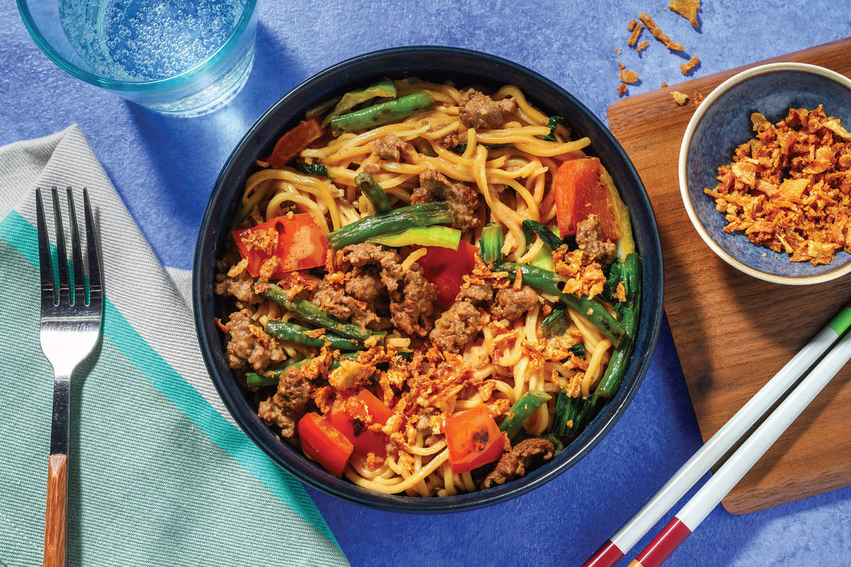Easy Beef Katsu Curry Noodles