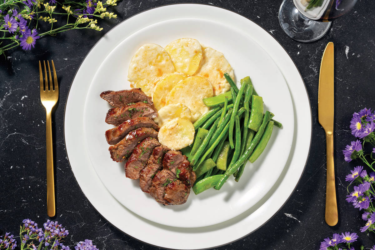 Rosemary Roast Lamb & Dauphinoise Potatoes