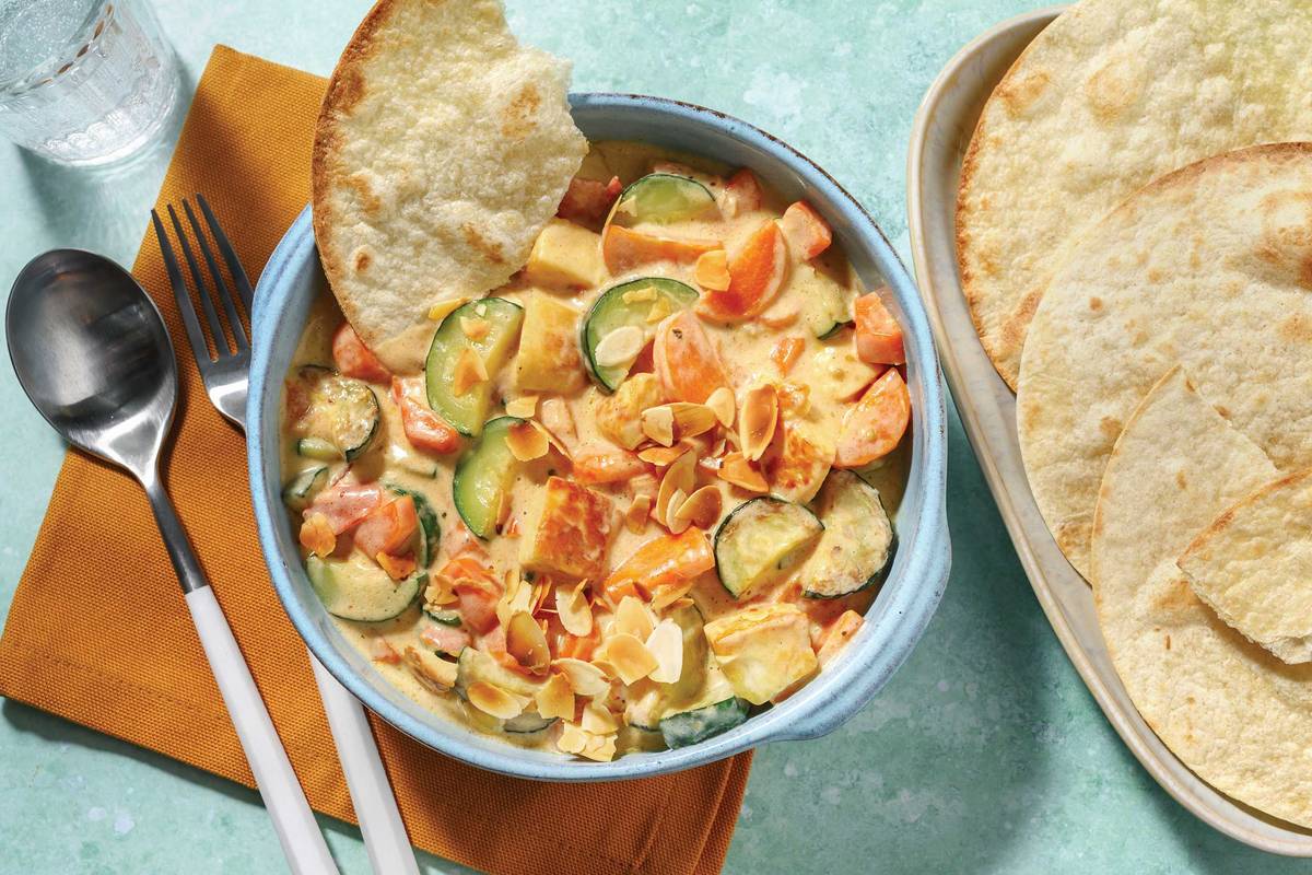 One-Pot Chicken, Paneer & Veggie Indian Curry 