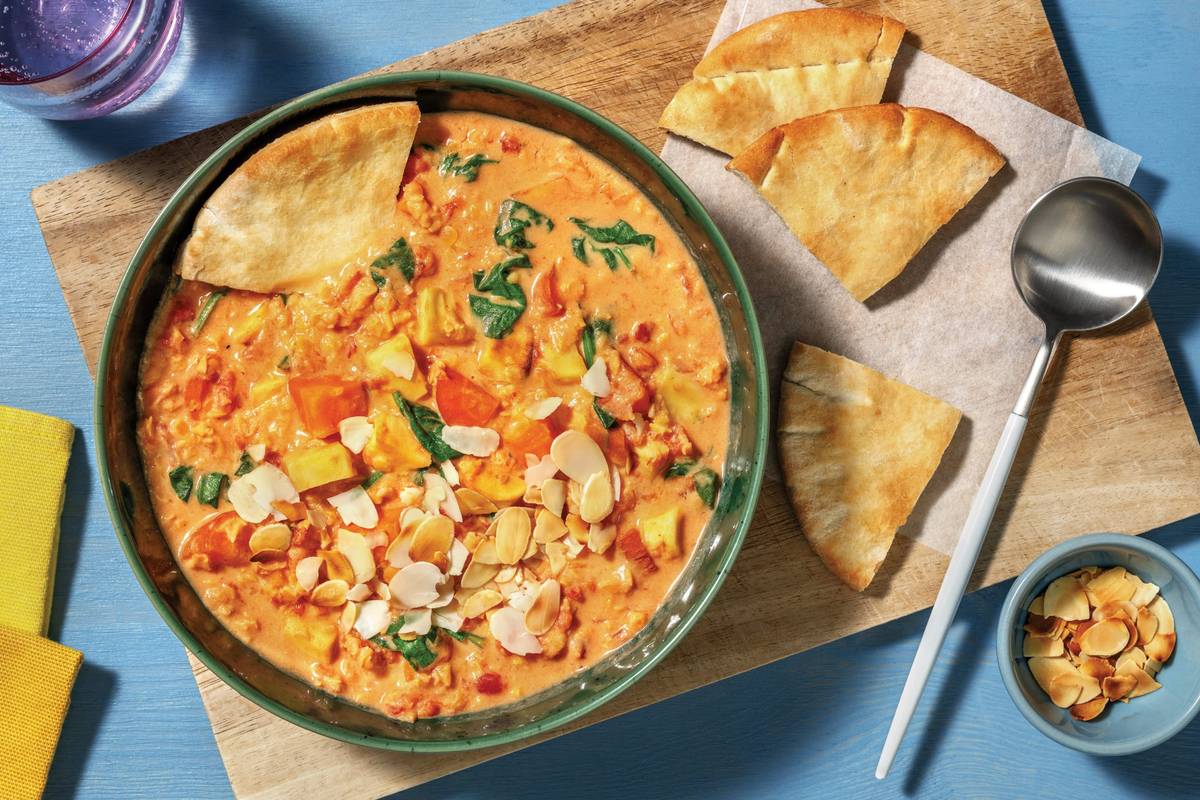 Chermoula Coconut Lentil, Chicken & Veggie Soup