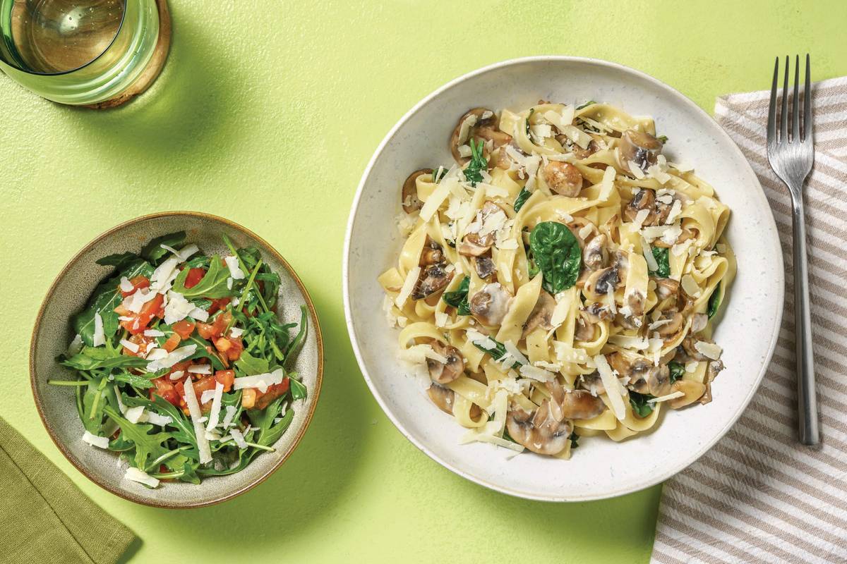 Creamy Mushroom & Truffle Fettuccine