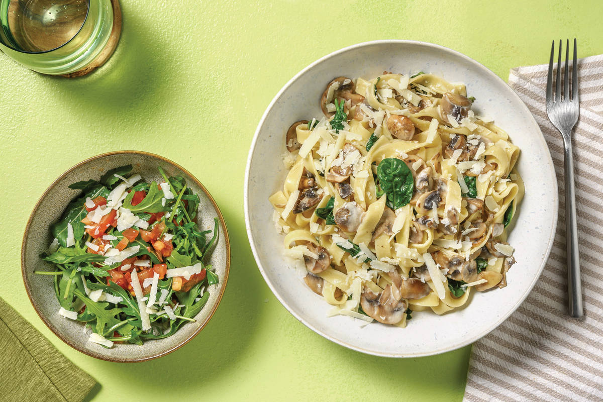 Creamy Mushroom & Truffle Fettuccine