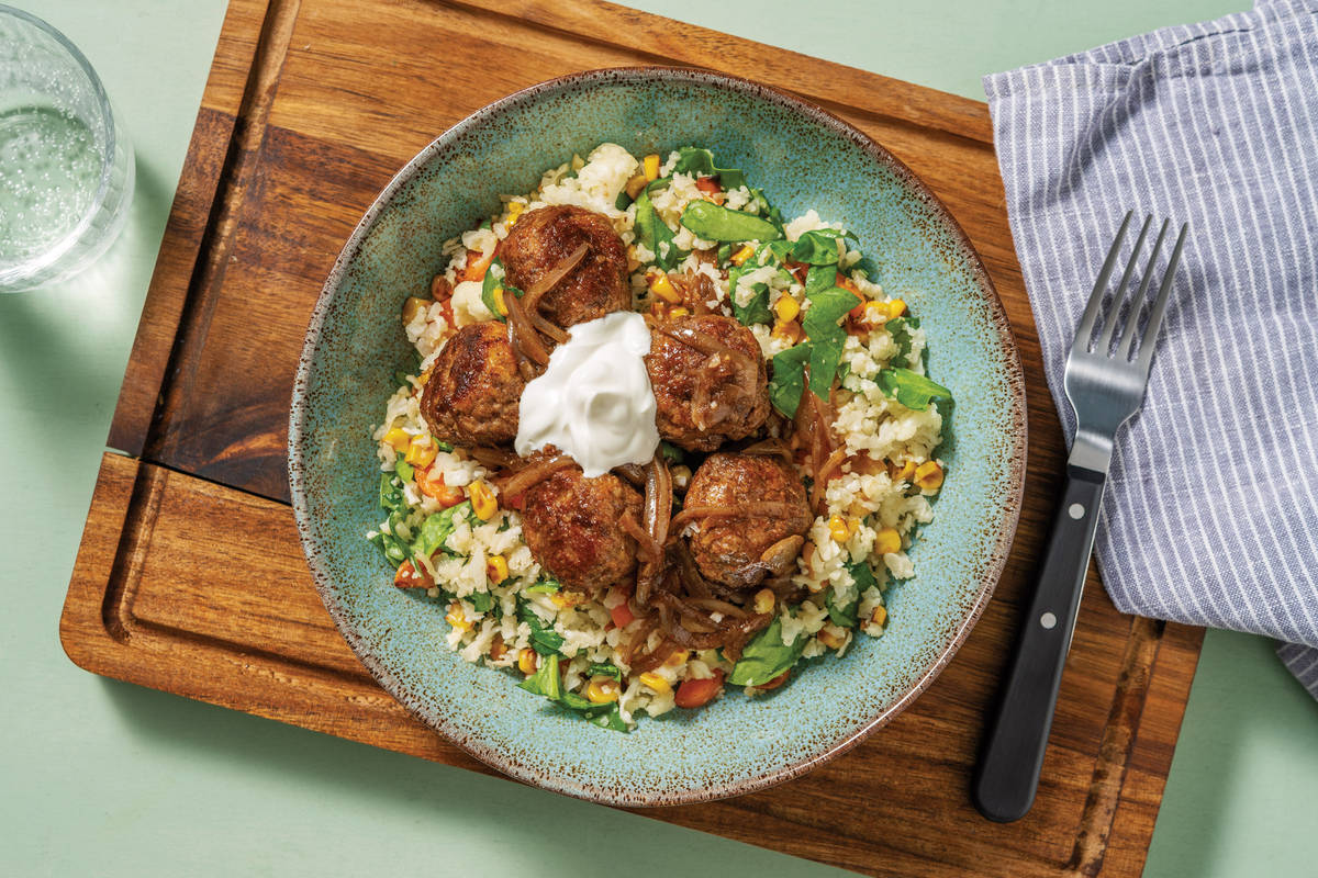 Tex-Mex Beef & Pork Meatballs