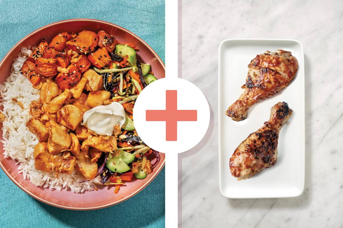 Double Miso-Honey Chicken Poke Bowl