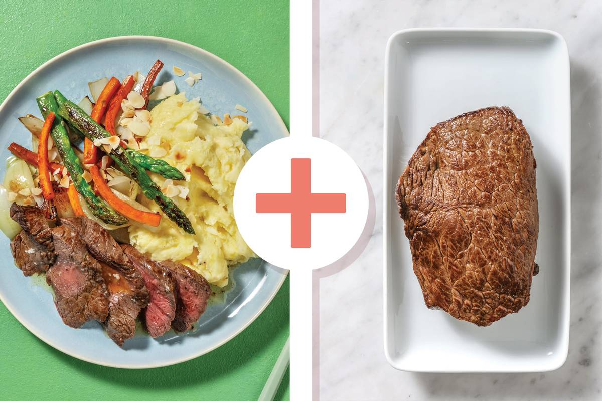 Double Beef Rump & Garlic-Peppercorn Butter 