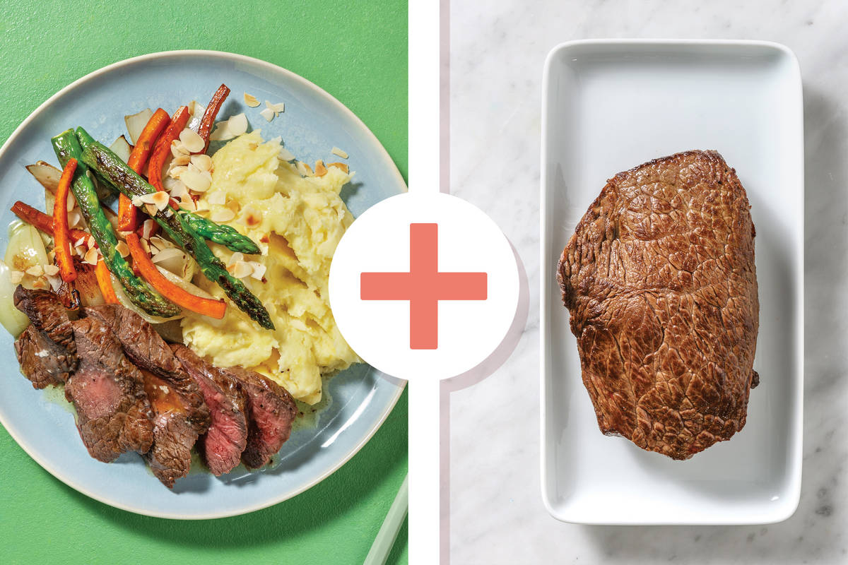 Double Beef Rump & Garlic-Peppercorn Butter 