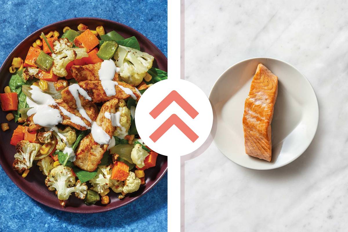 Mexican-Spiced Salmon & Roast Veggie Toss