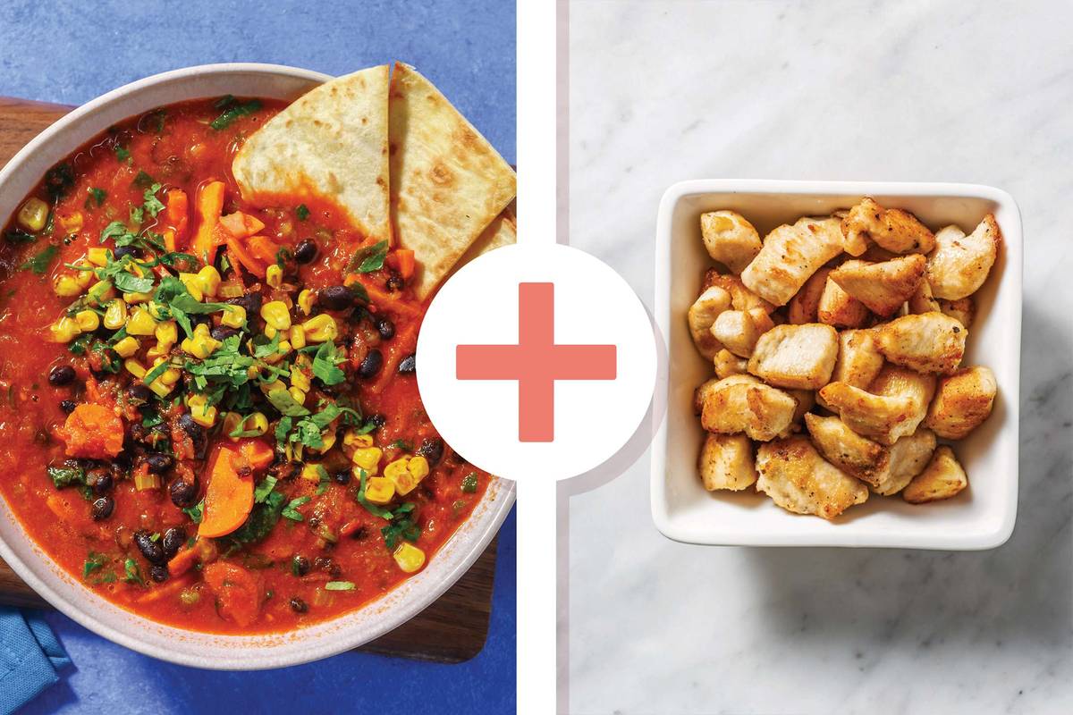 Mexican Black Bean Chicken Soup 