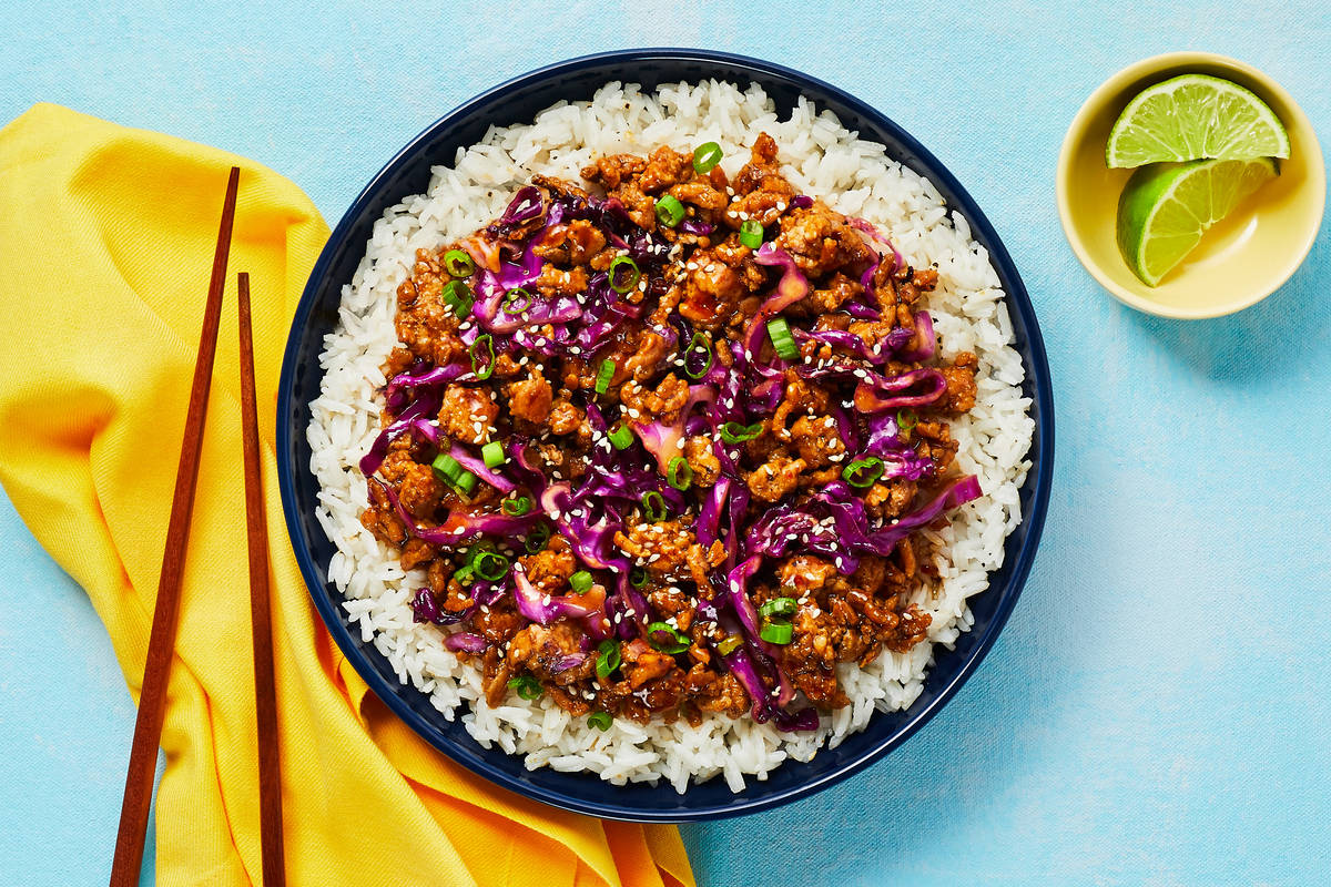 Moo Shu Beef Bowls