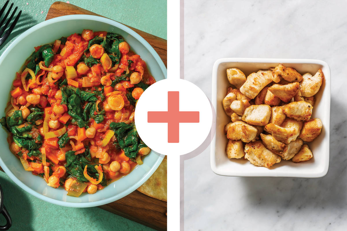 Middle Eastern-Style Kidney Bean & Chicken Bowl
