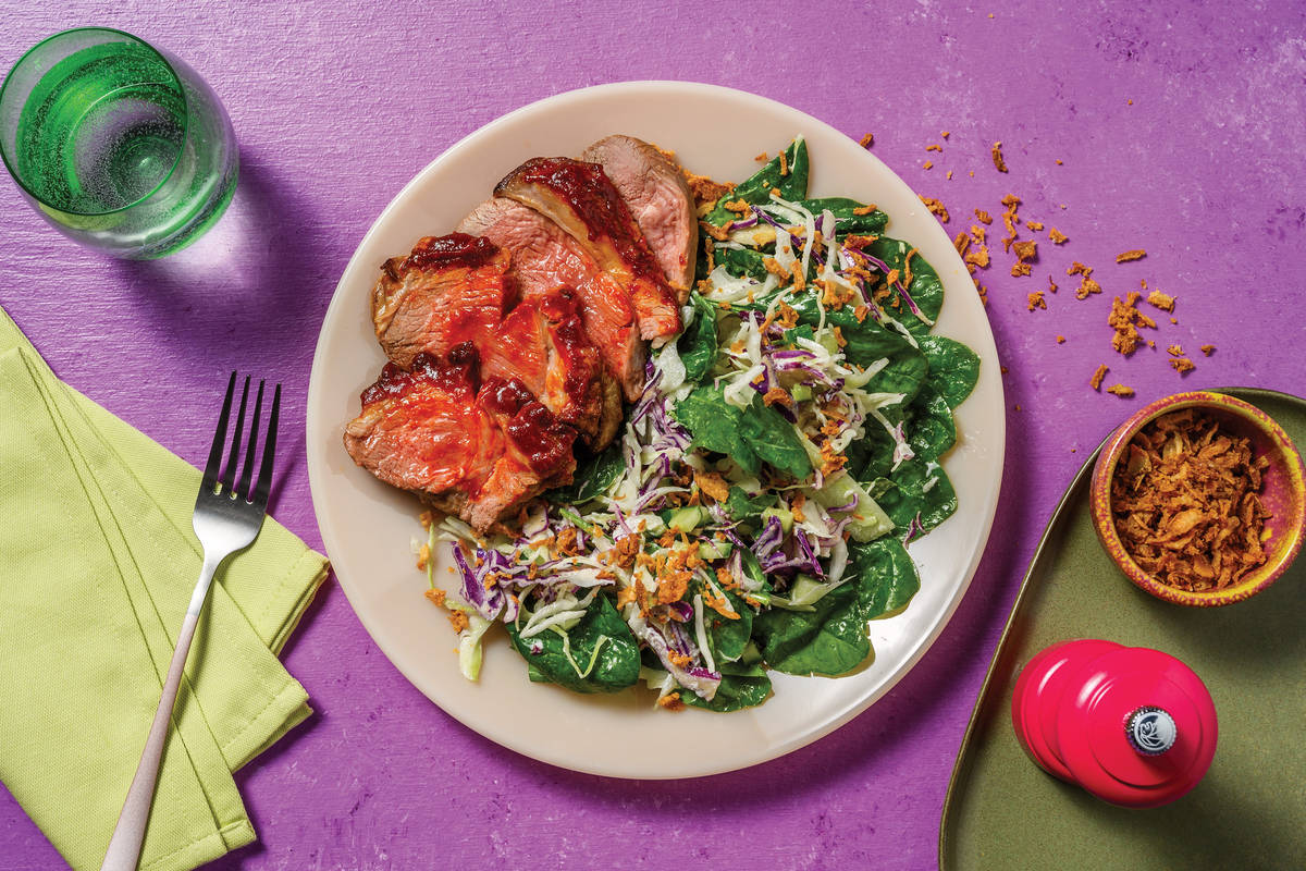 Sichuan-Glazed Roast Lamb Rump