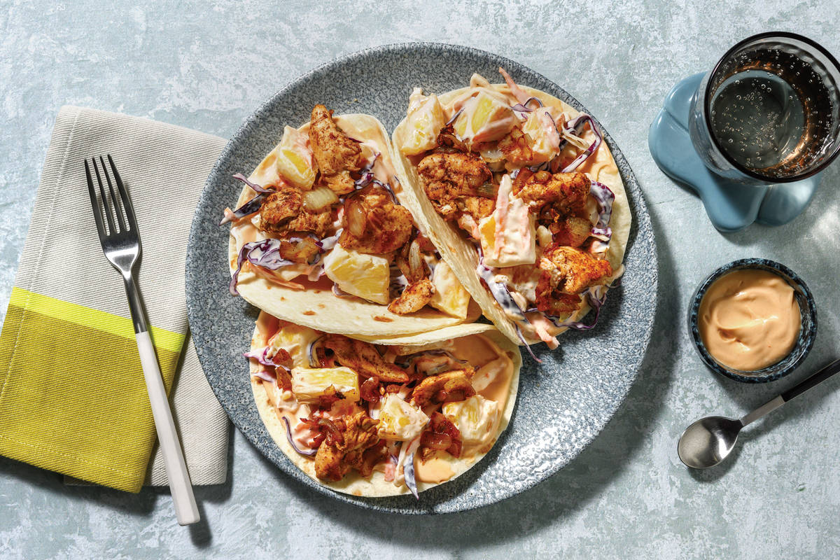 Quick Caribbean-Spiced Prawn Tacos