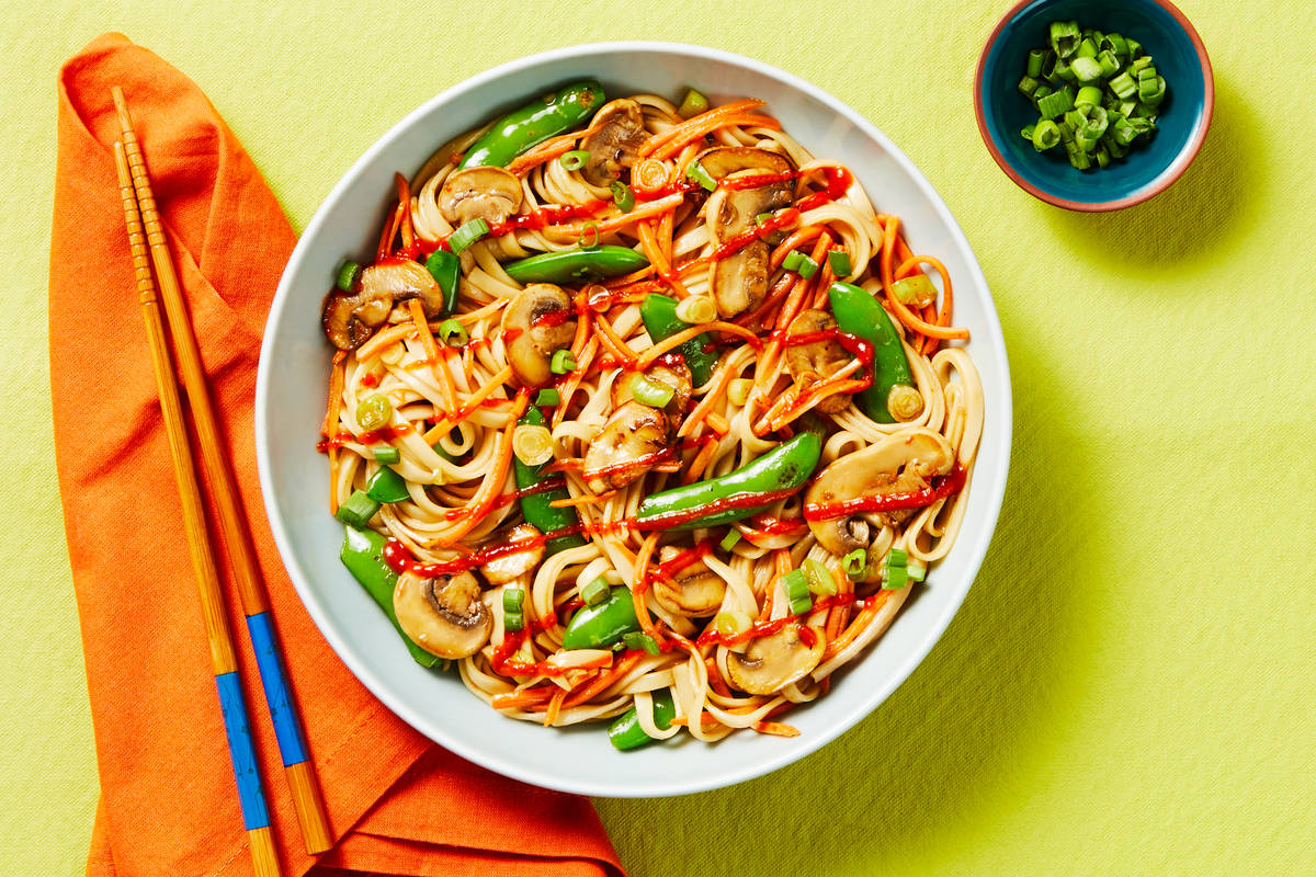 Sesame, Mushroom & Beef Lo Mein