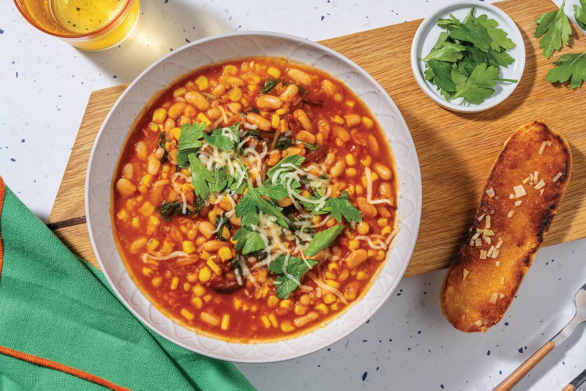 One-Pot Cannellini Bean & Veggie Stew